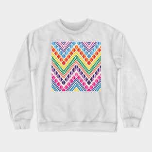 Colorful Embroidery Pattern Crewneck Sweatshirt